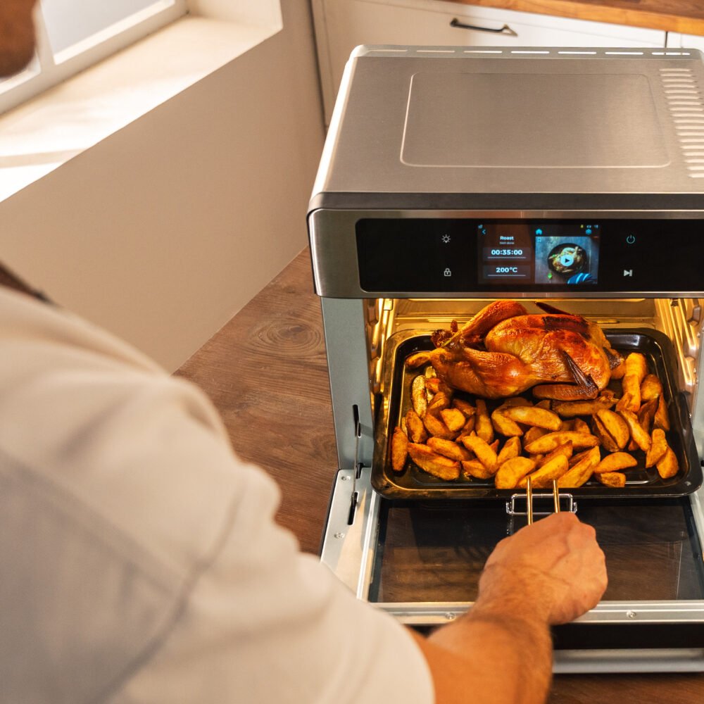friteuse sans huile cecotec bake&fry 3000 touch steel connected friteuse sans huile cecotec bake&fry 3000 touch steel connected