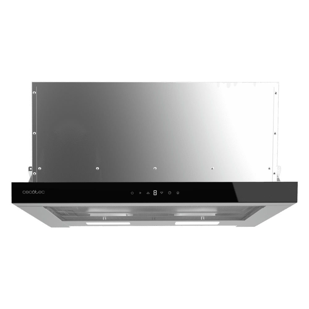 hotte aspirante en t cecotec bolero flux tlt 605500 glass black